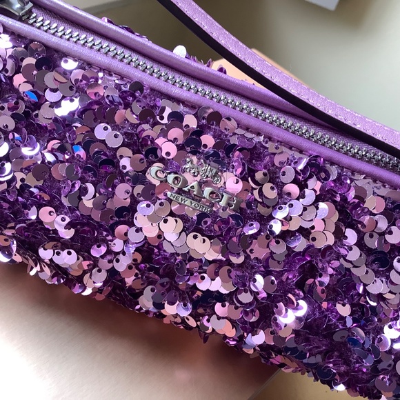 Coach Nolita Sequence Leather Barrel Small Bag Silver/ Lilac - Picture 5 of 16